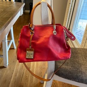Red Valentina with brown straps never used